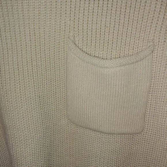 UGERLOV Merion Wool Blend Rib Knit Kimono Pullover Sweater Vest Oatmeal XXL - Picture 5 of 6